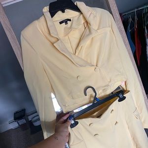 Fashion Nova Blazer & Skort Set